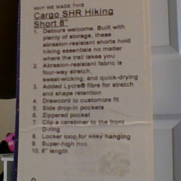 Cargo SHR Hiking Short 8" (Color is the exact same as model picture) LULULEMON - Picture 5 of 5